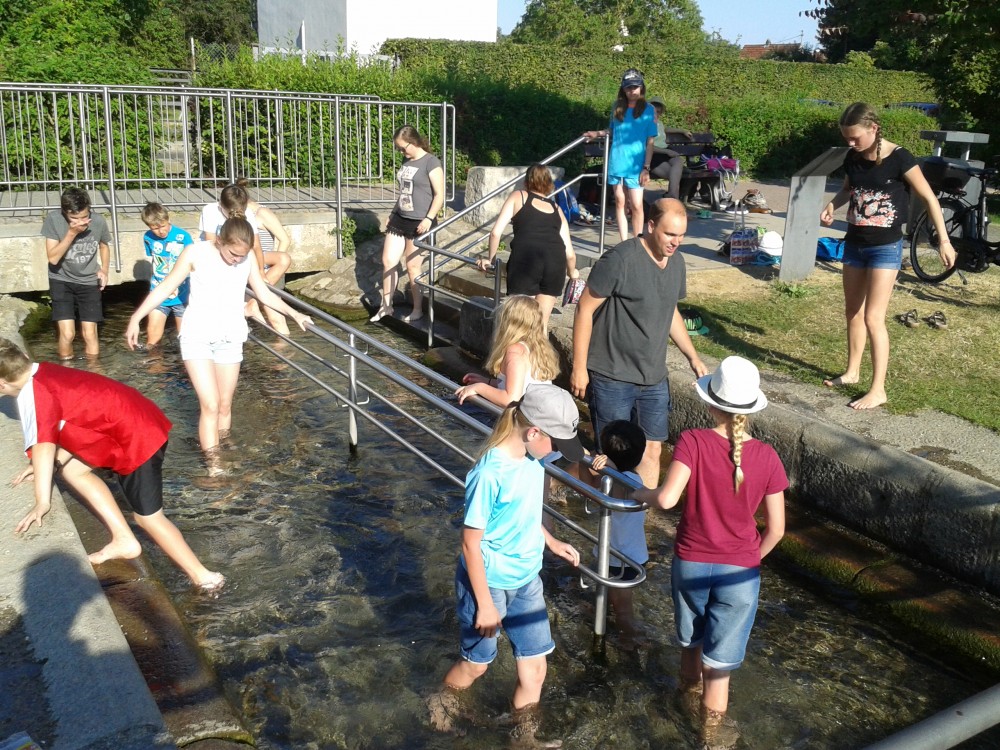 JBO im Kneipp-Becken